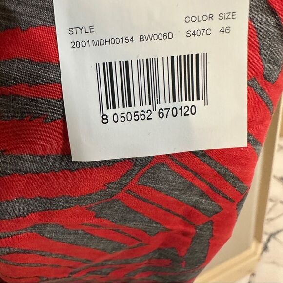 NWT Missoni | 46 / 10 | zebra Red and Black A-Line Skirt branded missoni skirt - Picture 4 of 11